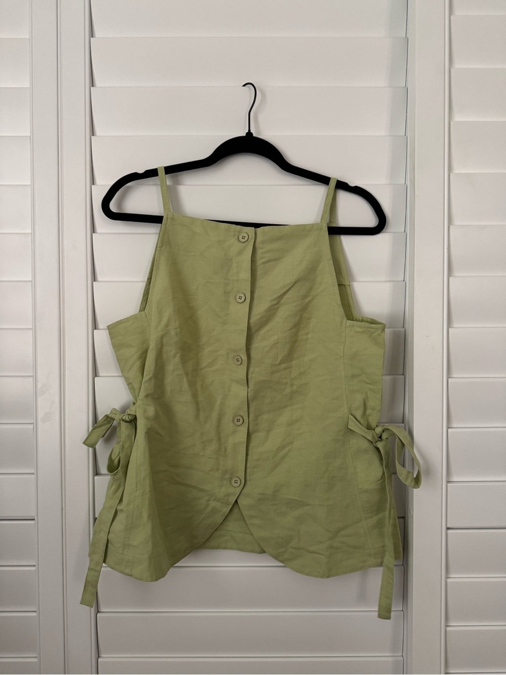 ALIGNE Ozais Linen Top Green